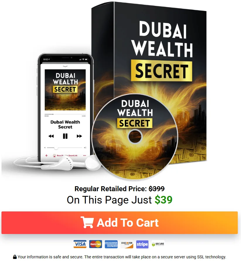 Dubai Wealth Secret audio program access options