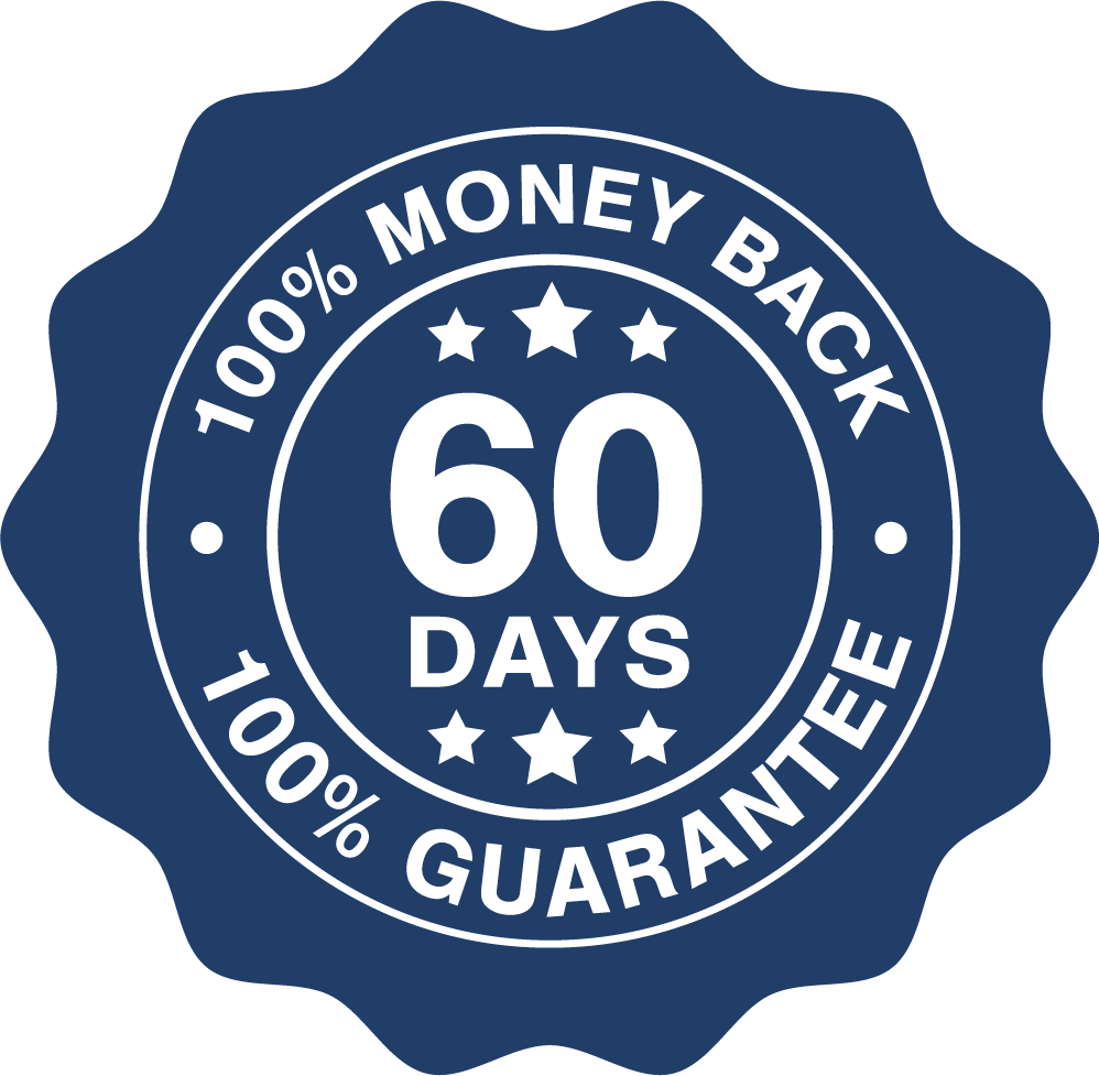 60 day money back guarantee badge
